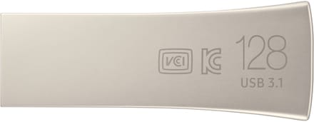 Samsung BAR Plus - USB stick - USB 3.1 - USB A - 128 GB - Zilver