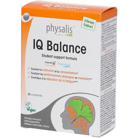Physalis IQ Balance 30 Capsules | Geheugen, Concentratie & Mentale Prestaties