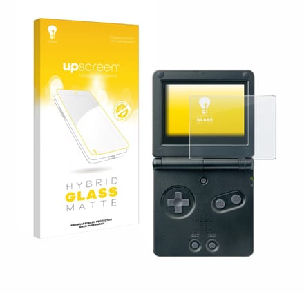 upscreen - Screenprotector voor Nintendo Gameboy Advance GBA SP - Folie Beschermfolie Beschermglas matte