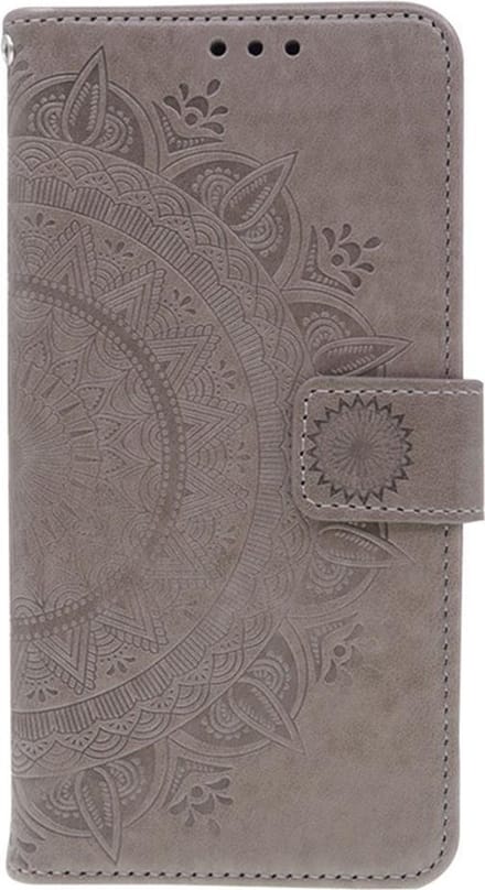 Shop4 - Huawei Mate 30 Pro Hoesje - Wallet Case Mandala Patroon Grijs