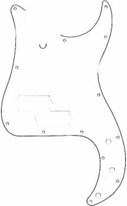 Fender Pickguard ´62 Precision bas wit 3-Ply - Pickguard voor basgitaar