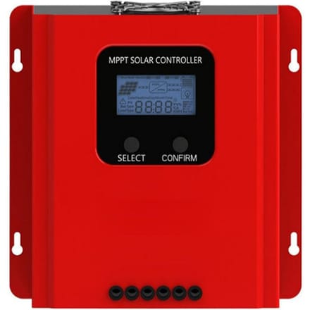 Contrôleur de Charge solaire MPPT 60A, 12V/24V/36V/48V, reconnaissance automatique, régulateur de Charge solaire avec écran LCD 60A rouge