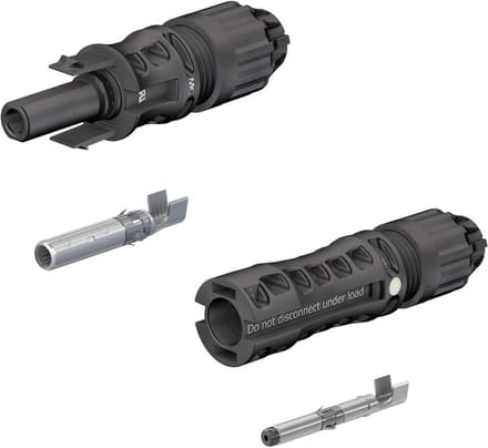 Zonneconnector Set - Stekker Bus - Zonne-energie Installatie - Snap-in Vergrendeling - 4-6 mm²