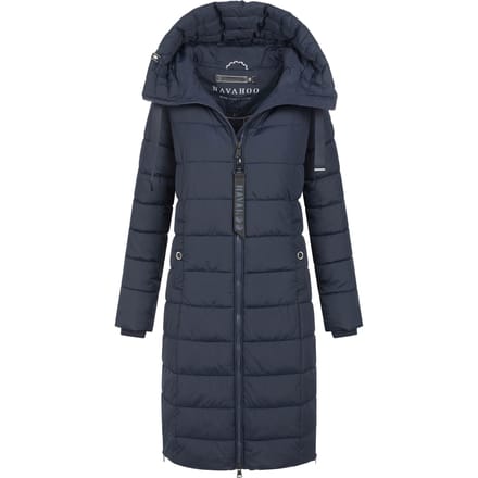 Navahoo Mondmädchen dames wintermantel met capuchon en fleecevoering