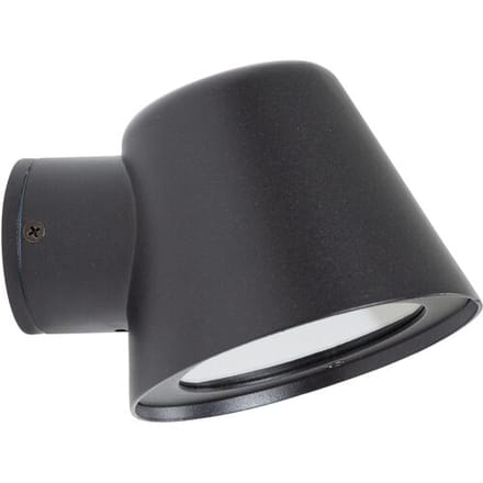 KS Verlichting Vita Cup Muurlamp Matzwart met Lichtsensor LED