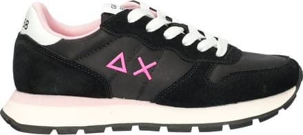 Sun 68 Ally Solid Nylon dames sneaker - Zwart - Maat 37