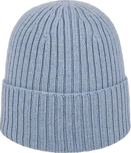 Hatland - Beanie voor heren - Valo Merino - Lichtblauw - maat Onesize