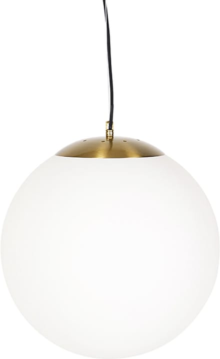 Qazqa moderne hanglamp - Ball Hl - wit, 40cm, ideaal als woonkamer lamp