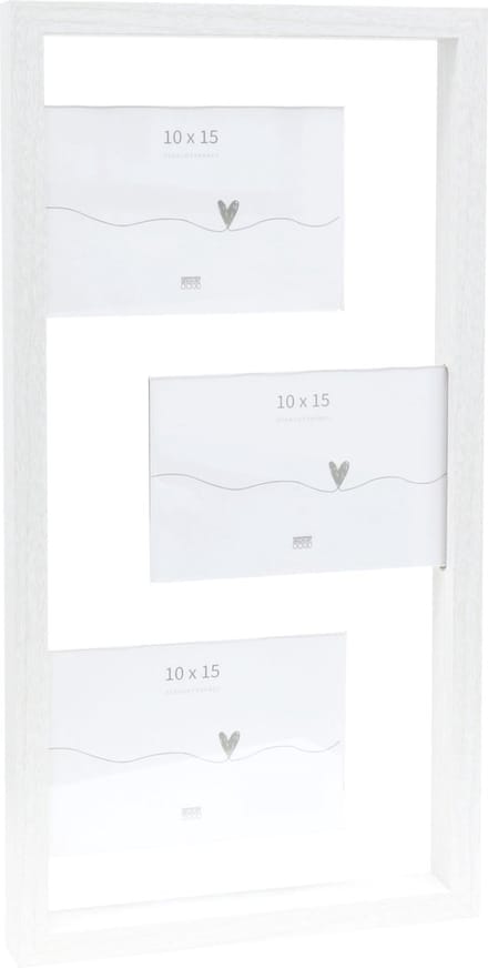 Deknudt Frames multifotolijst S68UA1 P3 - wit - mdf/kunststof - 3x 10x15