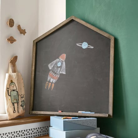 LOBERON Krijtbord Oaklynne zwart/bruin