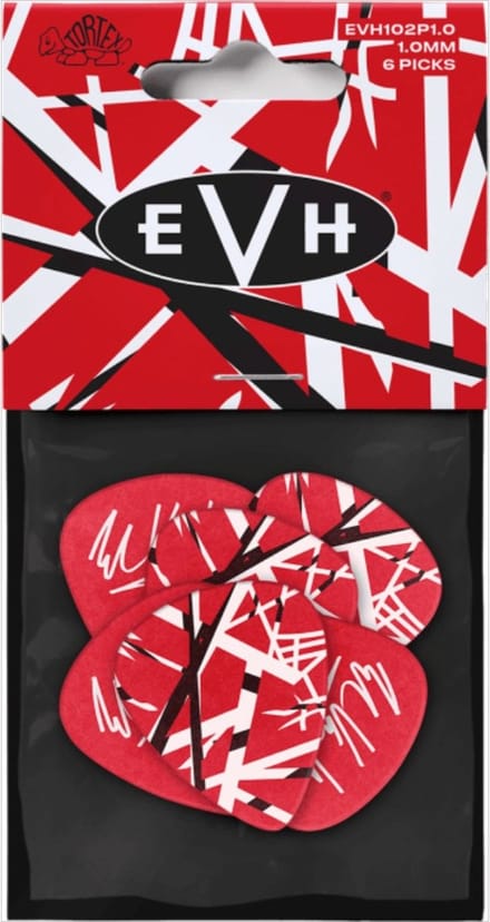 Jim Dunlop EVH Frankenstein - Plectrums - Tortex - 1,00 mm - Player's Pack 6 Stuks