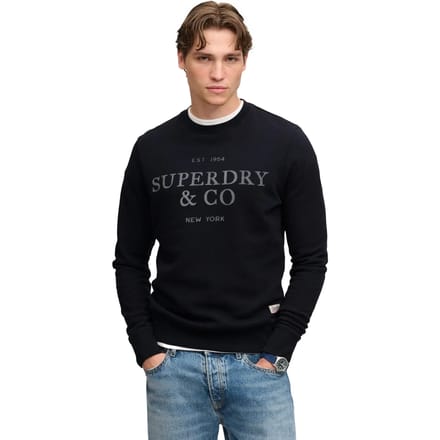 Superdry 1954 Company Relaxed Sweatshirt Blauw M Man