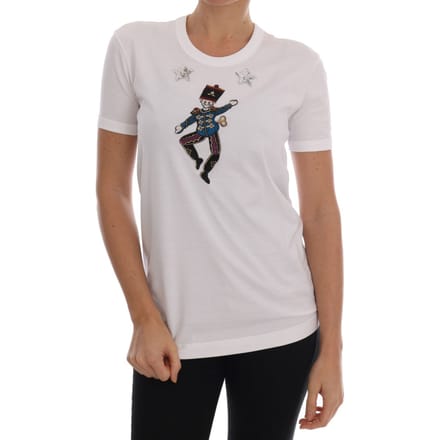Dolce & Gabbana Witte Katoenen Sprookje T-shirt