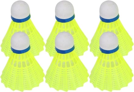 Badminton Shuttles - Nylon Ballen - Sport Training - Goede Taaiheid - 6 stuks - Wit