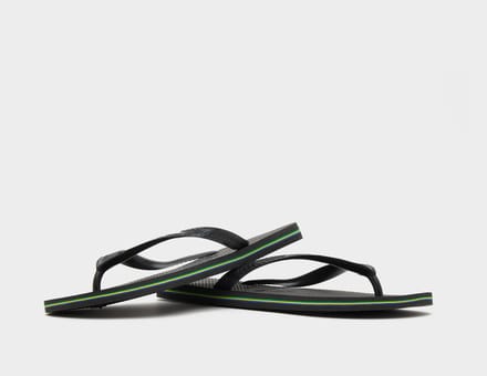 Havaianas Brasil logo Slippers - Zwart