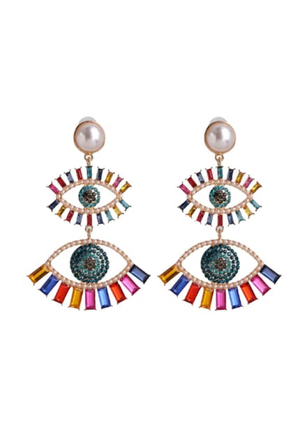 Margot Bardot Kia Eye Oorbellen Multicolored