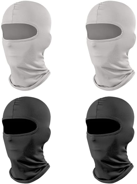 Dailygoods- Balaclava Winddicht - Multifunctioneel Masker - Sneldrogend Hoofddeksel - Bivakmuts Motor - Set van 4 Stuks - Geschikt voor Fiets en Motor