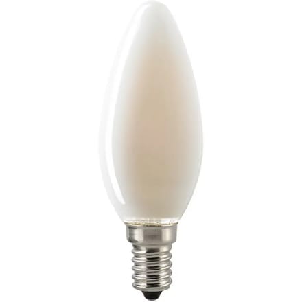 Matte kaarsenlamp Sigor 470lm