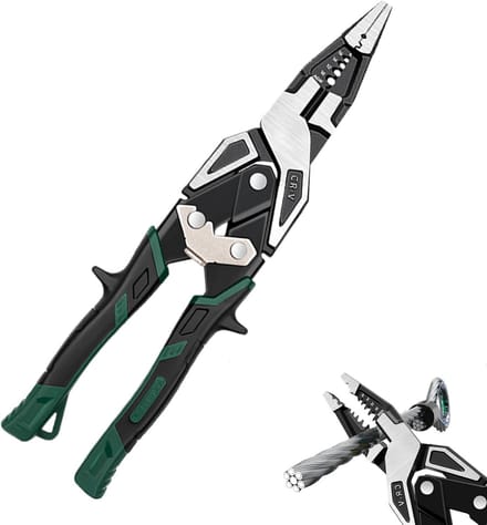 Multifunctionele Kabelstripper - Tang Krimper Striptang - Draad Bewerken - Geïsoleerde Antislip Grip - 420 Gram