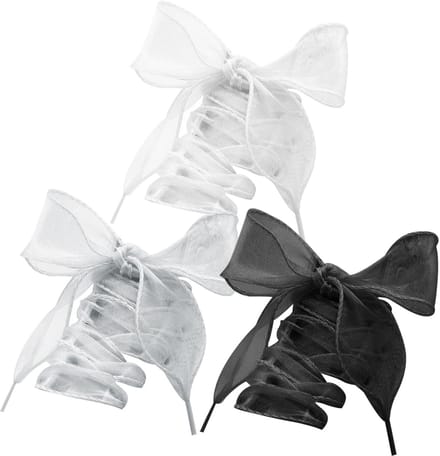 Dailygoods- Schoenveters 100 cm - 3 Paar - Plat - Satijn - Handgemaakt - Polyester - Creatieve accessoires - Veters