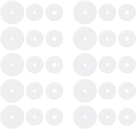 Dailygoods- Piercing Disc 30 Stuks - Transparante Siliconen