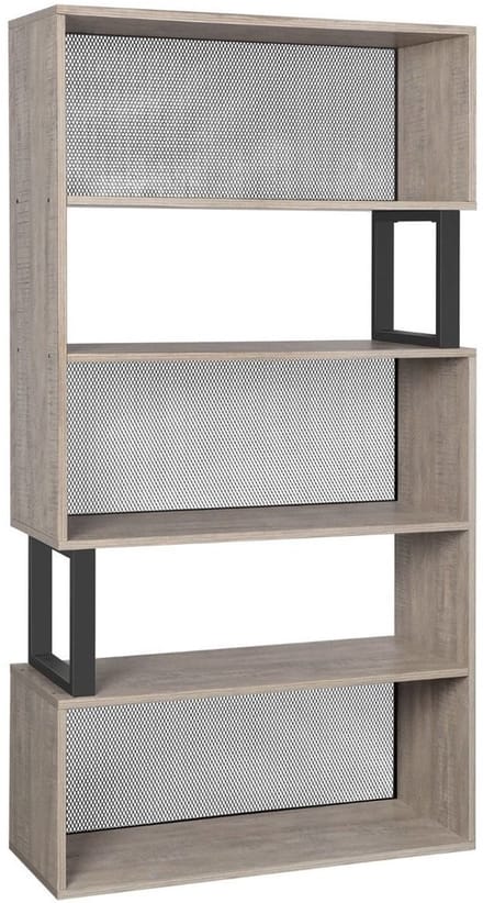 Hoppa! - Boekenkast - Moderne - Bruin - Staal / Hout - 80 x 30 x 149 cm