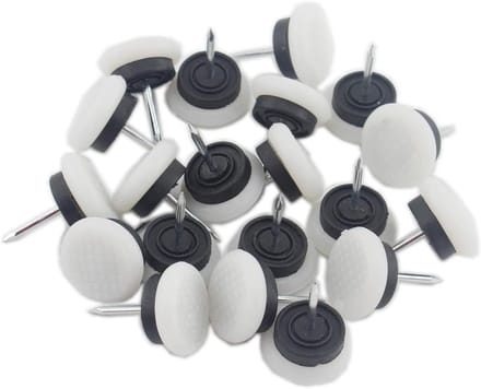 Ronde Zware Nylon Meubelpads - 50 Stuks voor Vloerbescherming
