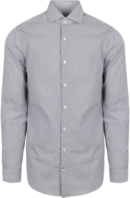 Steppin' Out Overhemd Streep Donkerblauw (navy) - Maat M - Heren