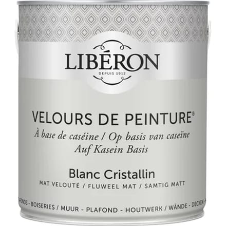 Liberon Velours De Peinture Muurverf - Mat - Blanc Cristallin - 2,5l
