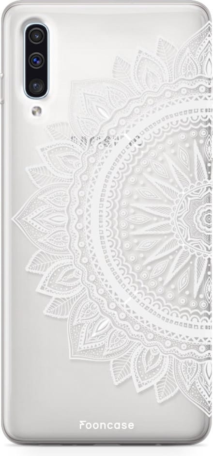 Fooncase Hoesje Geschikt voor Samsung Galaxy A50 - Shockproof Case - Back Cover / Soft Case - Mandala / Ibiza