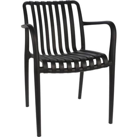 Tuinstoel van Kunststof - Zwart - 55 x 81 x 57 cm
