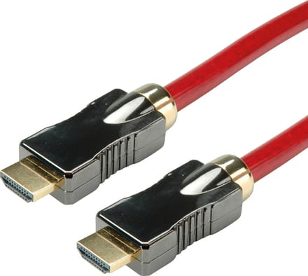 ROLINE HDMI 8K (7680 x 4320) Ultra HD Cable met Ethernet, M/M, rood, 2 m