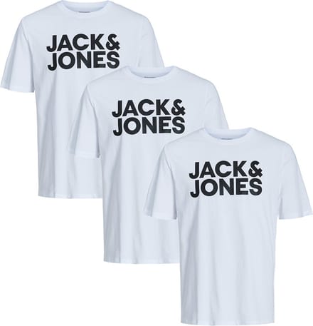 Jack & Jones Heren t-shirt 3 pack Corp