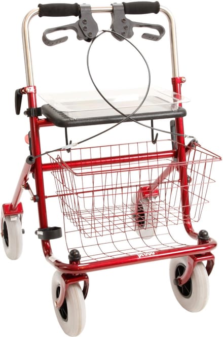 Premis Provo - 2de Generatie - Extra breed XL, 55 cm - Metallic Rood - Duwbeugel - Tweezijdig geremd