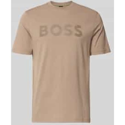 regular fit T-shirt van puur katoen model 'TS_STRUCTURE LOGO 1027473'