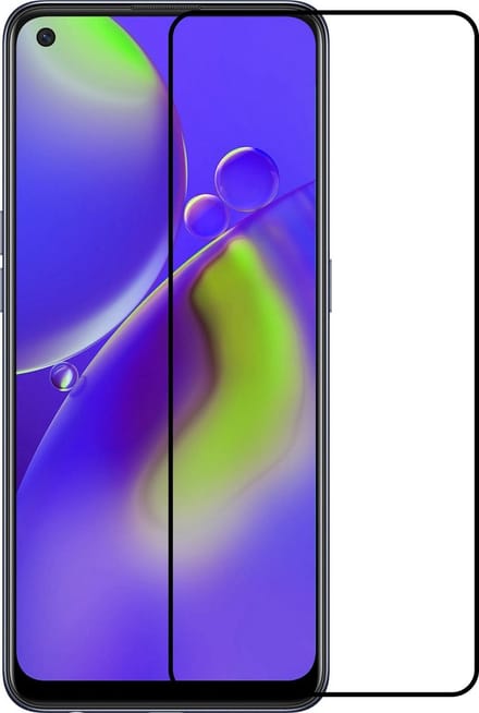 Screenprotector - Geschikt voor OPPO A74 4G - Full Cover - Gehard Glas - Beschermglas - Tempered Glass - Screen Protector