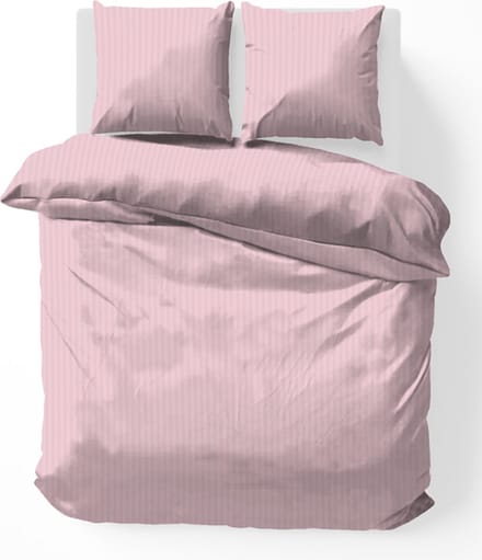 iSleep Satijnstreep Kussensloop - 60x70 cm - Roze
