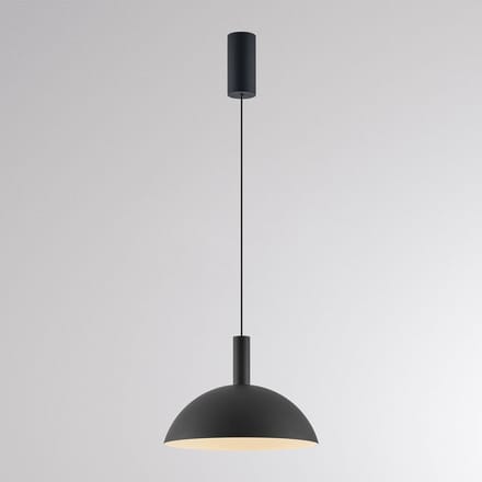 Molto Luce LED hanglamp LORA II, zwart, Ø 24 cm, dimbaar, 40° CCT