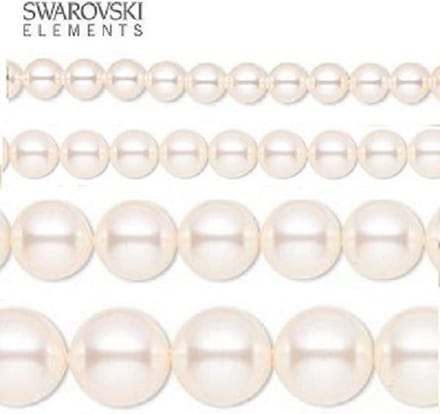 Swarovski Elements, 20 stuks Swarovski Parels, 10mm (20cm), CREAMROSE, 5810