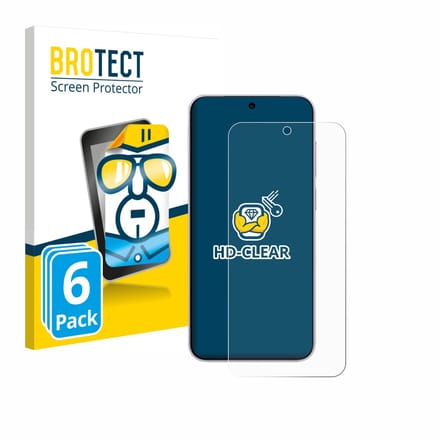 BROTECT - Screenprotector voor Vivo X300 - Folie Beschermfolie transparant 6 Stuks
