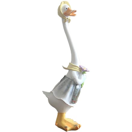 Cartoon Eend Tuindecoratie Hars Schattig Meerkleurig Weerbestendig Tuinornament gray