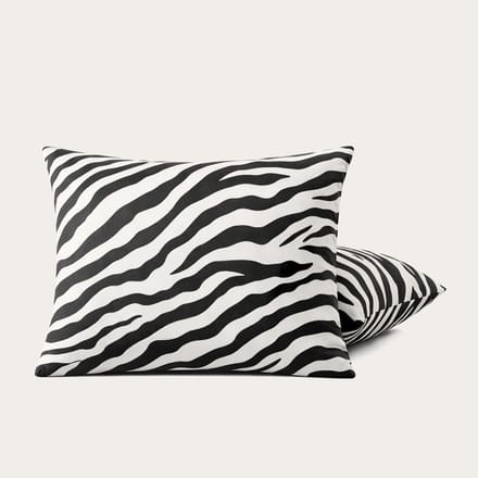 HappyBed Kussenslopen Zebra 60x70 cm - Kussensloop set 2 stuks - 100% Microvezel - Ultieme slaapcomfort