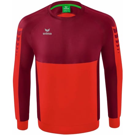 Erima Six Wings Sweatshirt Kinderen - Bordeaux / Rood | Maat: 152