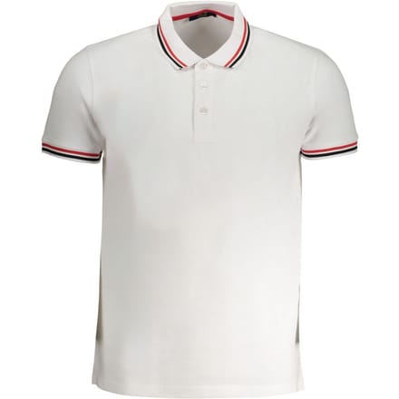Cavalli Class Bianco Katoenen Heren Polo Shirt