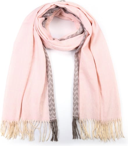 Michelle - Damessjaal - Fendi patroon - Roze - Grijs