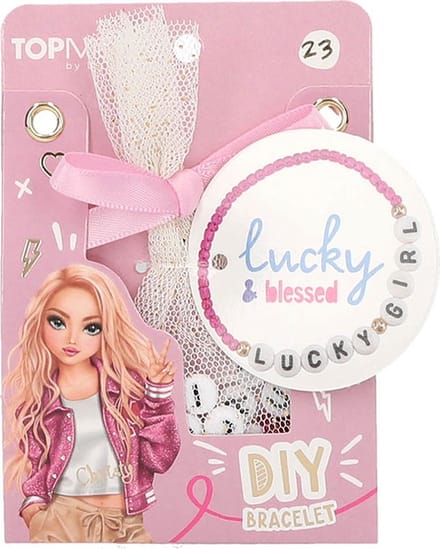 Depesche - TOPModel DIY armbanden Pearlsonals - mot. 23 - lucky & blessed