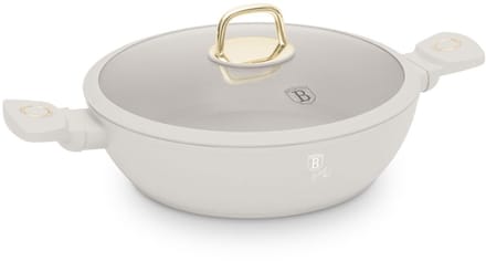 PLATTE TITANIUM POT MET DEKSEL 28CM BERLINGER HAUS BH-8068 SAHARA