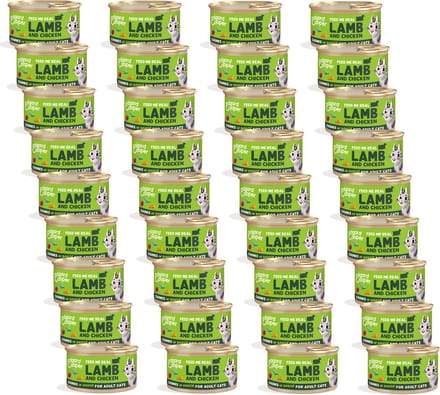 Edgard&Cooper Adult Chunks 85 g - Kattenvoer - 36 x Lam&Kip