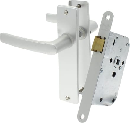 Loopslot Met Beslag - Wit/Aluminium