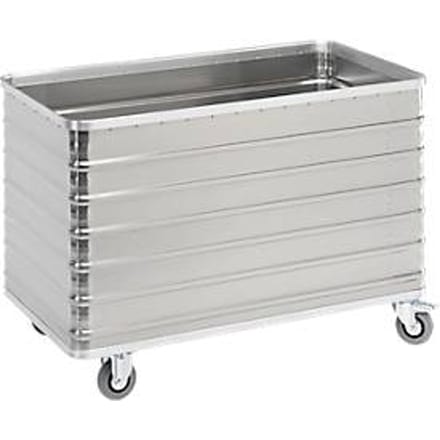 Transportwagen van aluminium, zonder deksel, 560 l